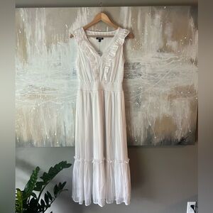 White maxi dress